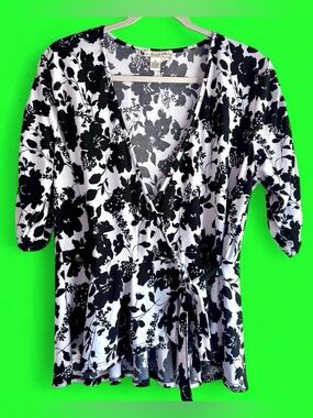 A Love Story faux wrap blouse